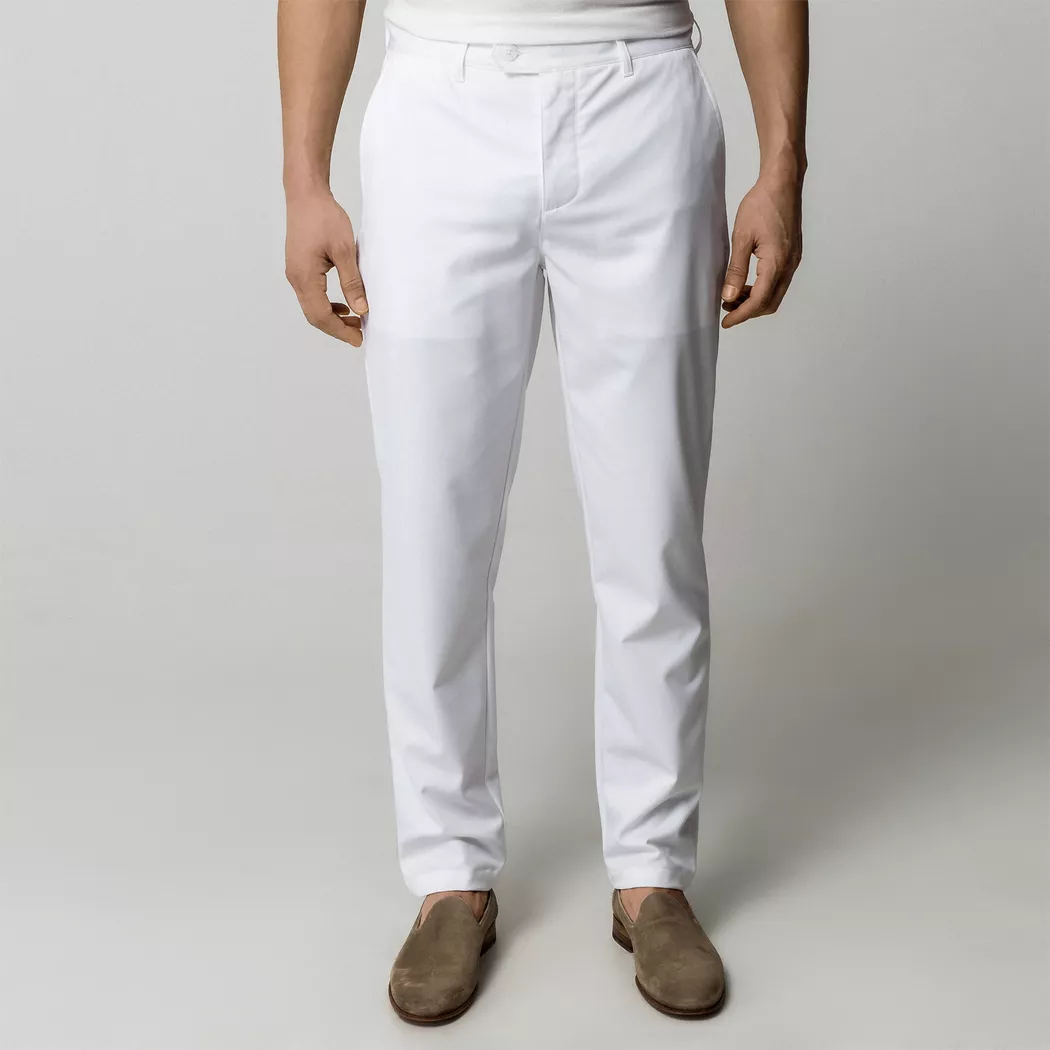 Manor Man - Chinohose, Slim Fit, für Herren, Weiss Größe W38/L32