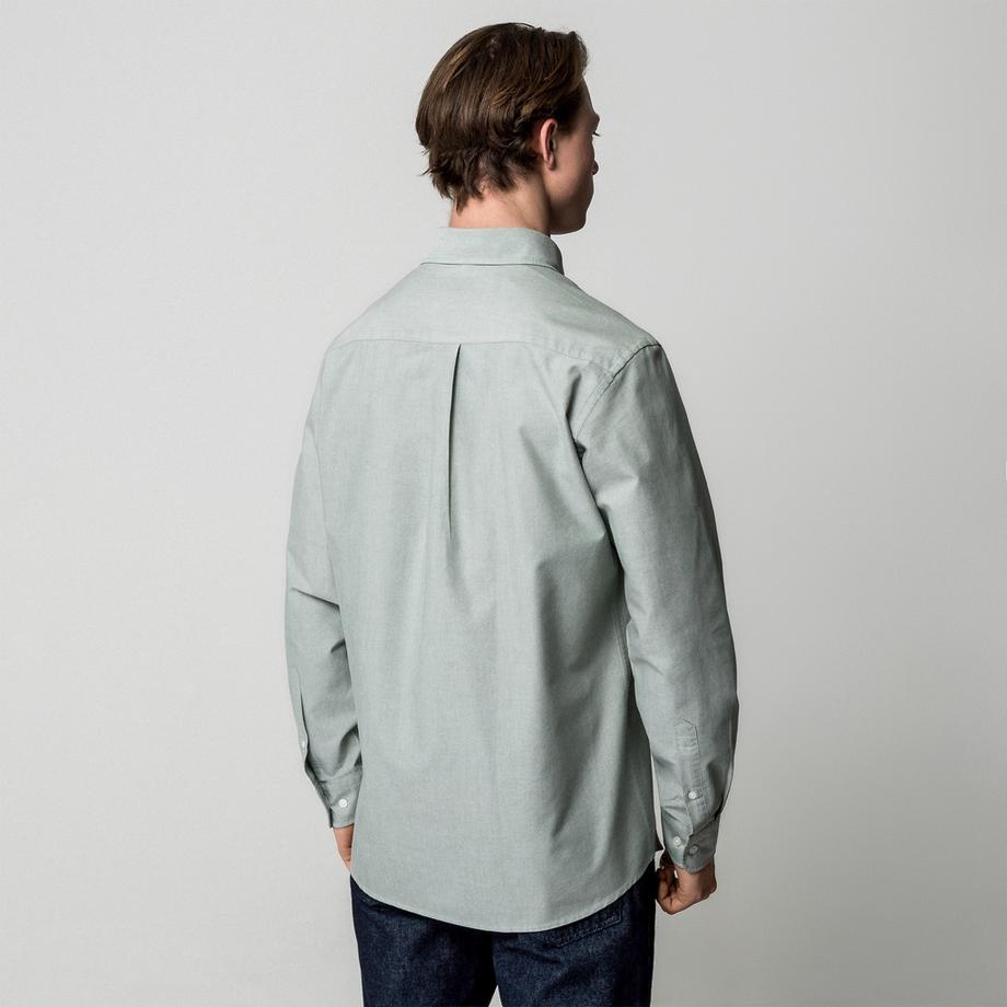 Manor Man Herren Langarm Button-Down Hemd Regular Fit  