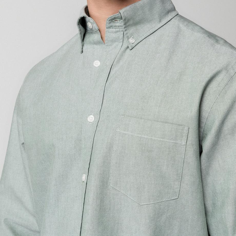 Manor Man Herren Langarm Button-Down Hemd Regular Fit  