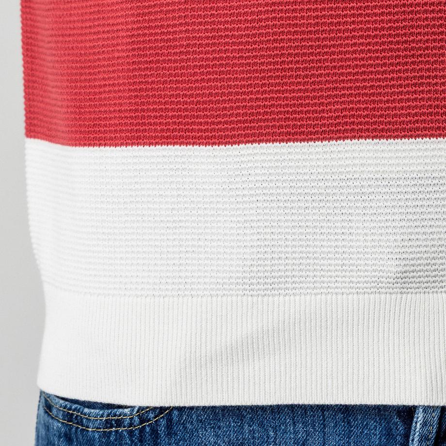 Manor Man Polo à Rayures Manches Courtes Regular Fit  