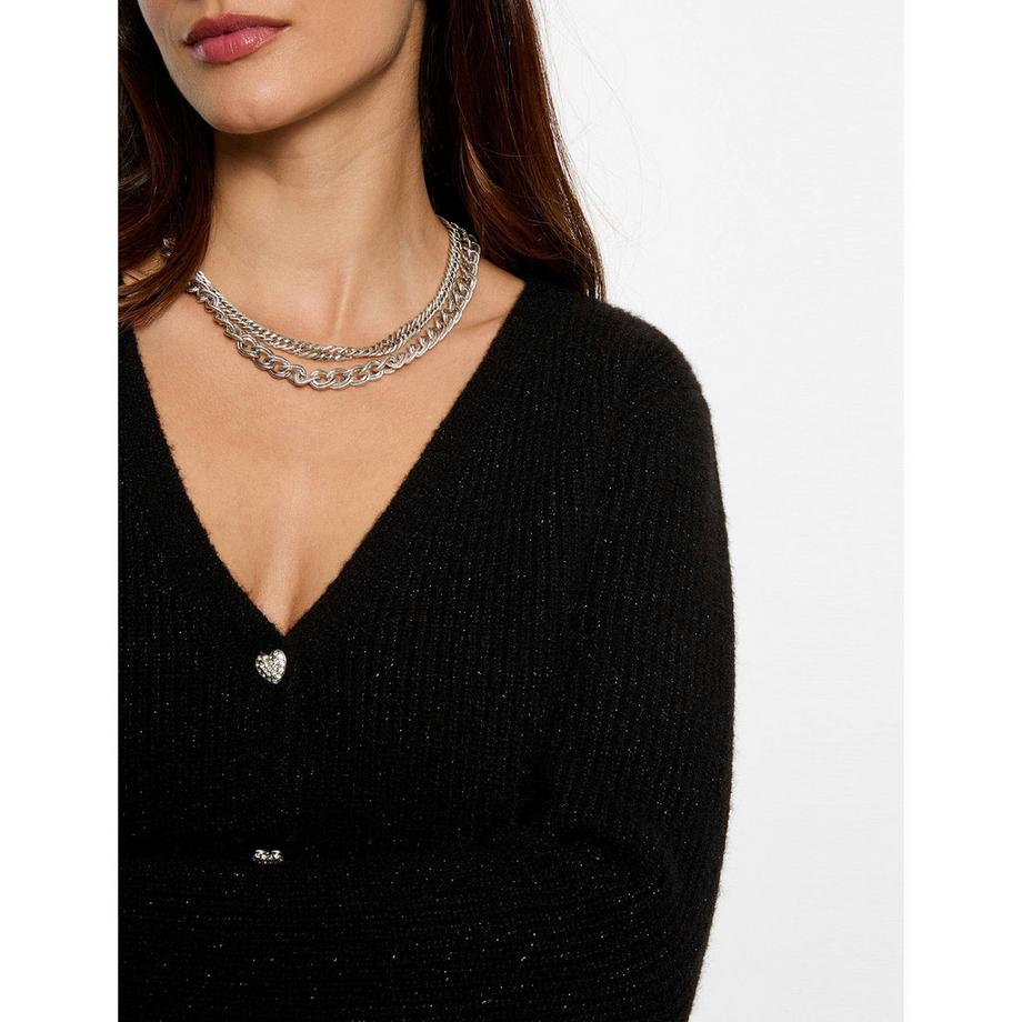 MORGAN Kurzer V-Ausschnitt Cardigan  