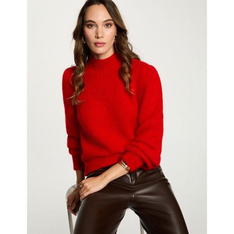 MORGAN Pullover Straight Fit Stehkragen  