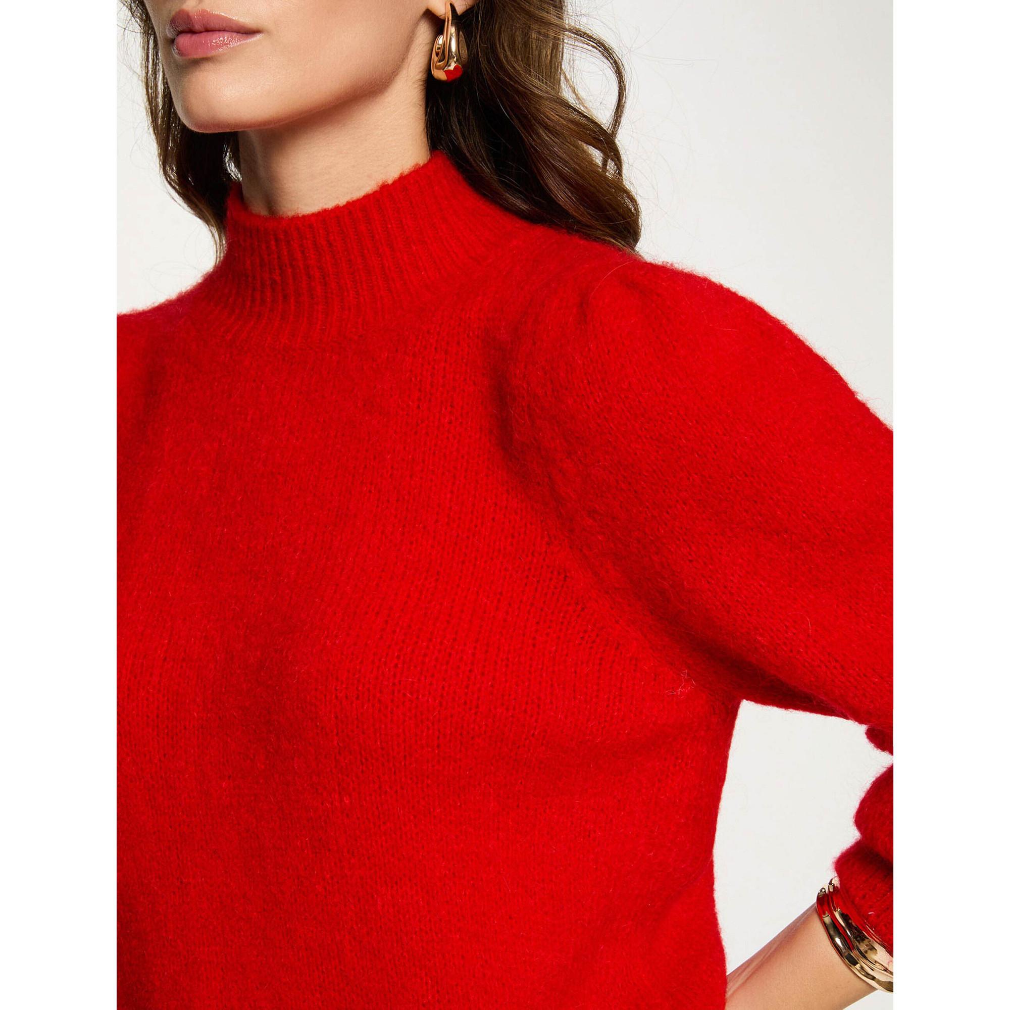 MORGAN Pullover Straight Fit Stehkragen  