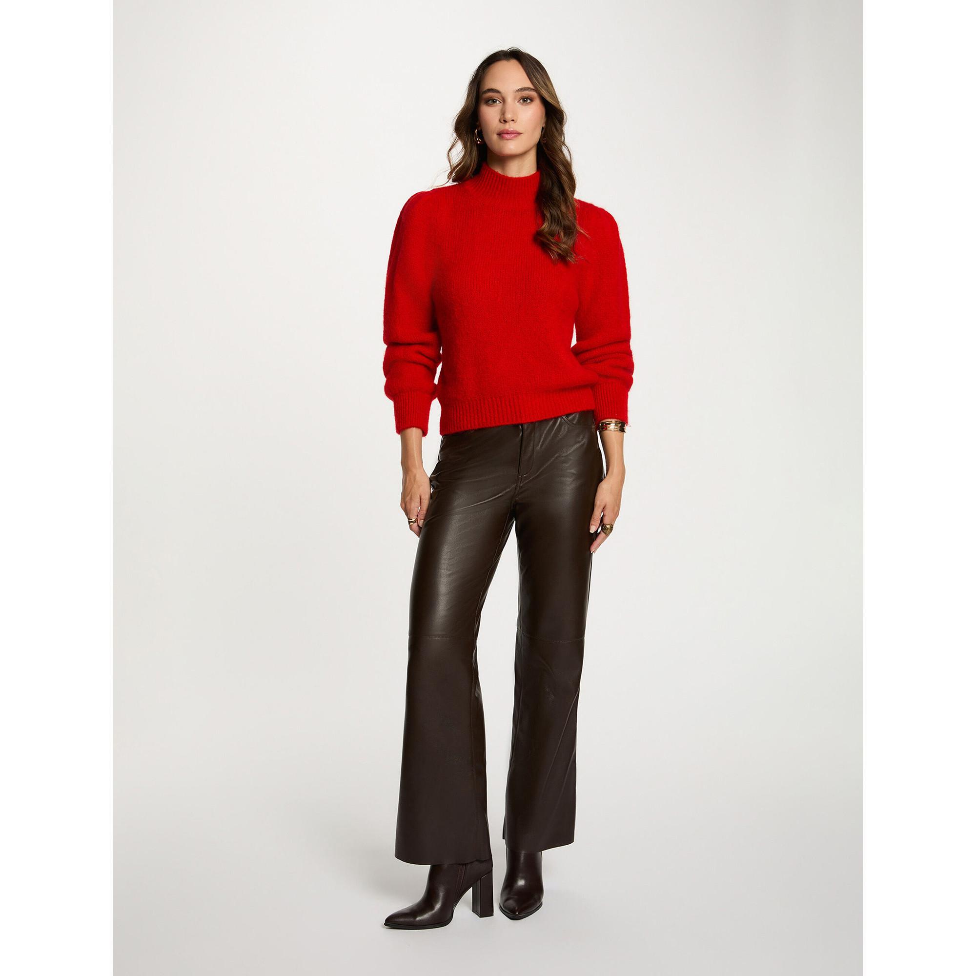 MORGAN Pullover Straight Fit Stehkragen  