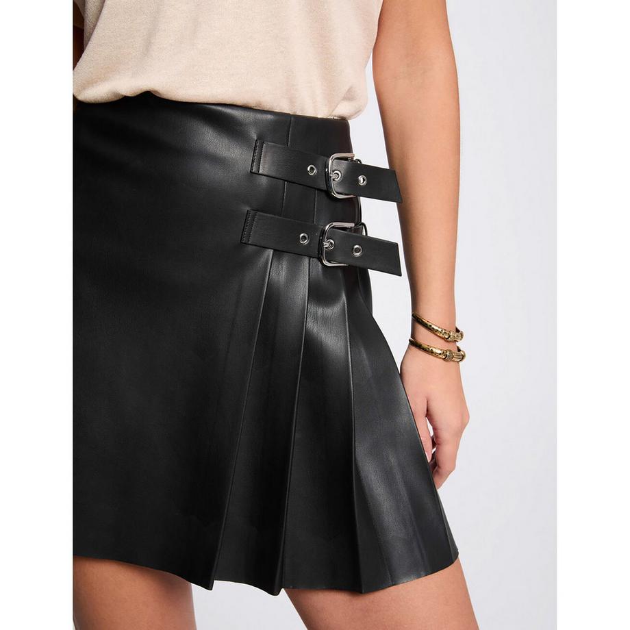 MORGAN Minirock mit Schnallendetails  