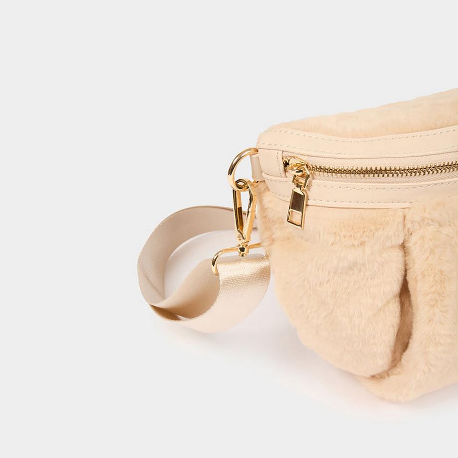 MORGAN Sac Banane en Fausse Fourrure  