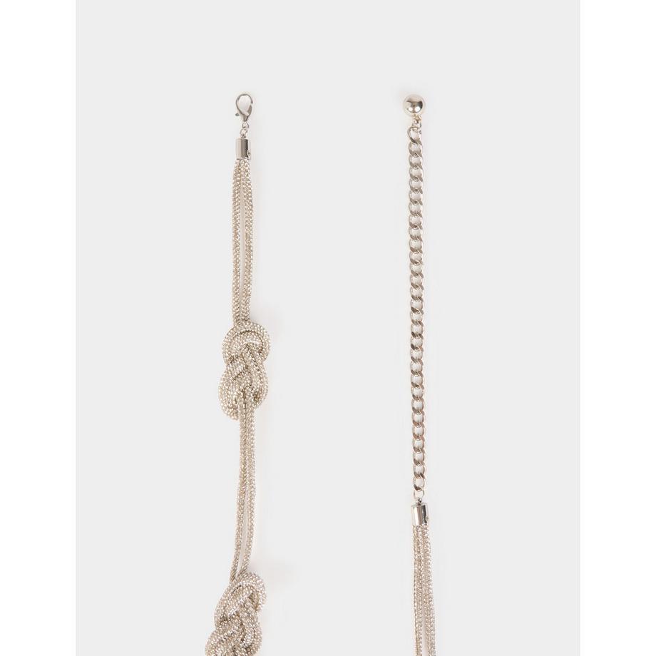 MORGAN Ceinture Tressée Strass  