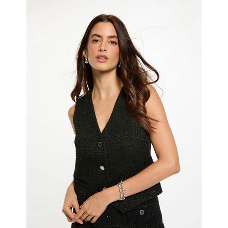 MORGAN V-Ausschnitt Knopfleiste Weste  