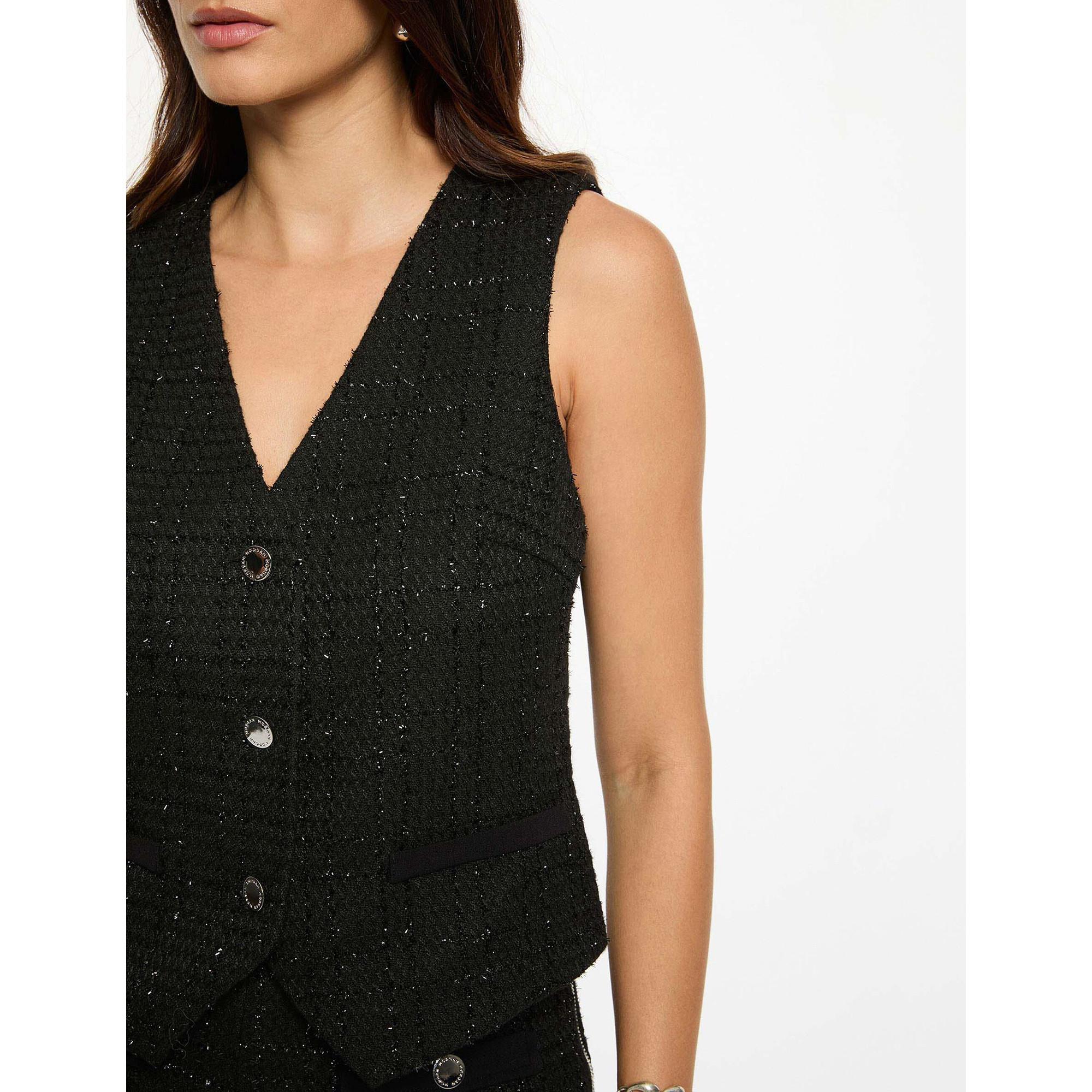 MORGAN V-Ausschnitt Knopfleiste Weste  