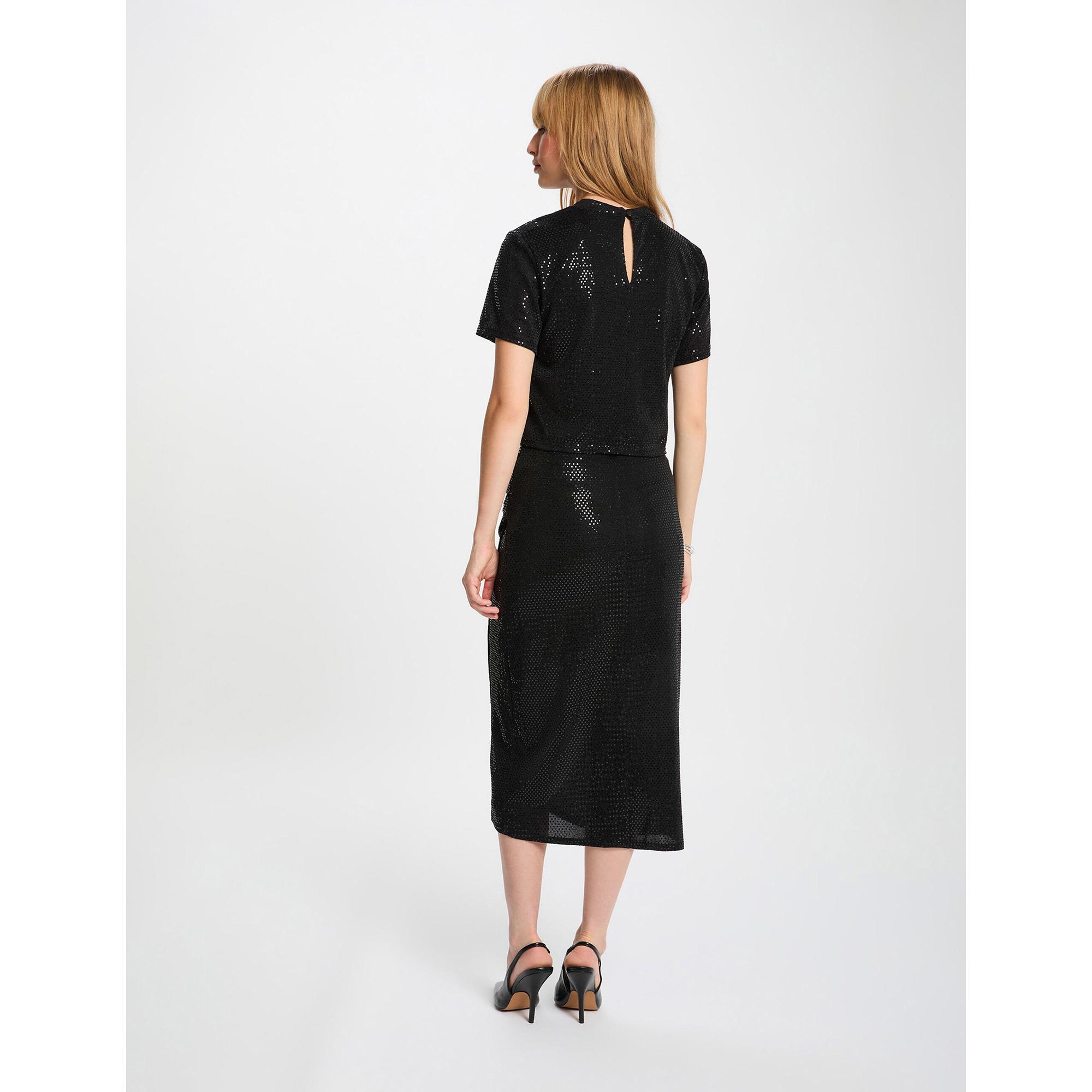 MORGAN Pailletten Kurzarm T-Shirt  