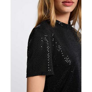 MORGAN Pailletten Kurzarm T-Shirt  