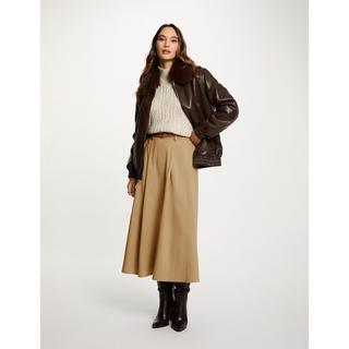 MORGAN Straight Fit Jacke mit abnehmbarem Fellkragen  