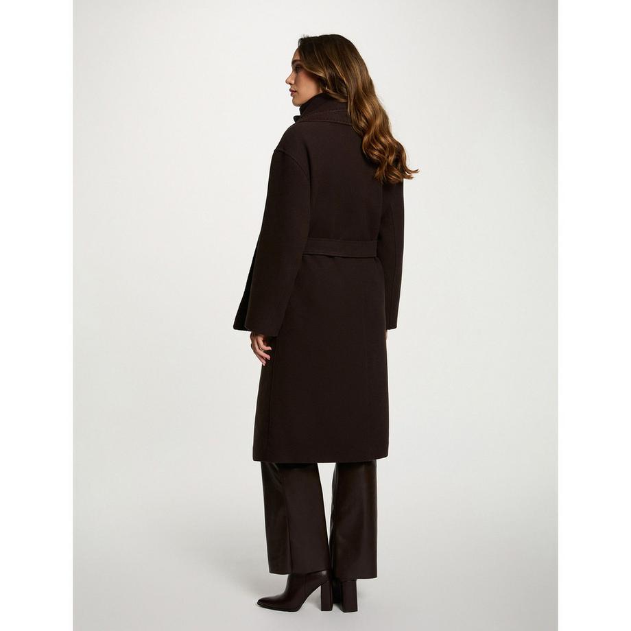 MORGAN Manteau long avec écharpe et ceinture  