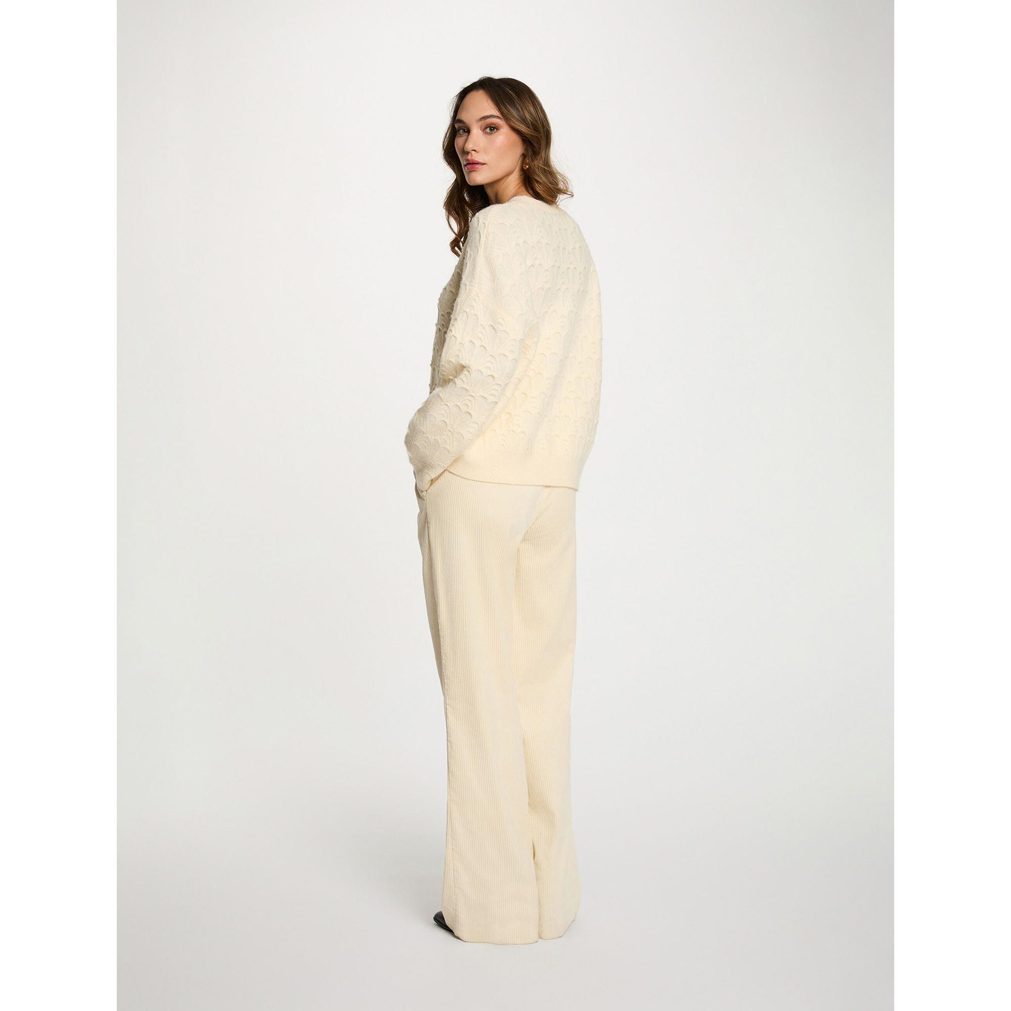 MORGAN Pullover mit dezentem Muster  