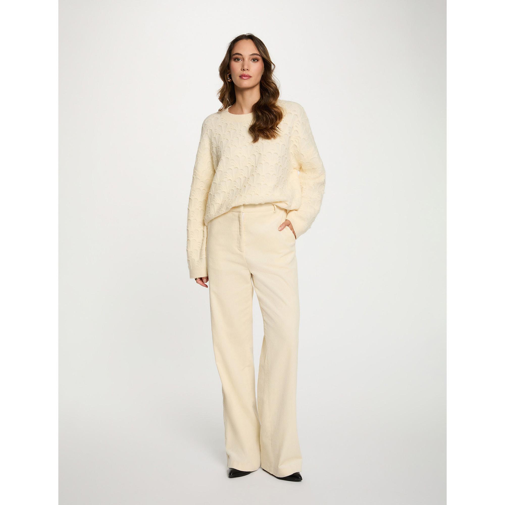 MORGAN Pullover mit dezentem Muster  