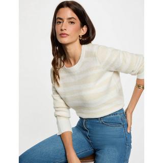 MORGAN Gestreifter Cropped Pullover  