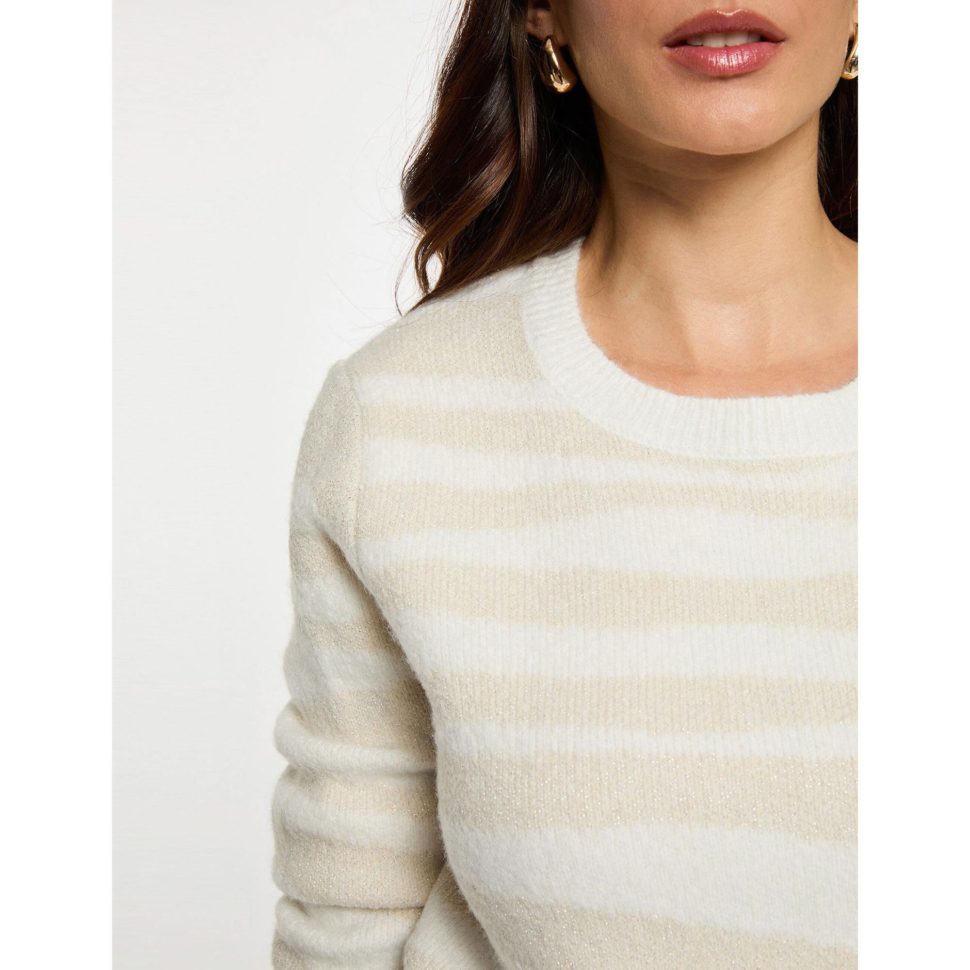 MORGAN Gestreifter Cropped Pullover  