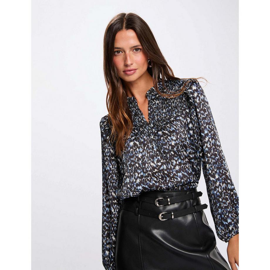 MORGAN Bedruckte Langarmbluse  