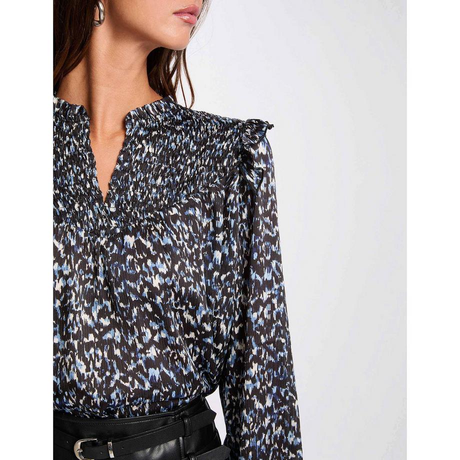 MORGAN Bedruckte Langarmbluse  