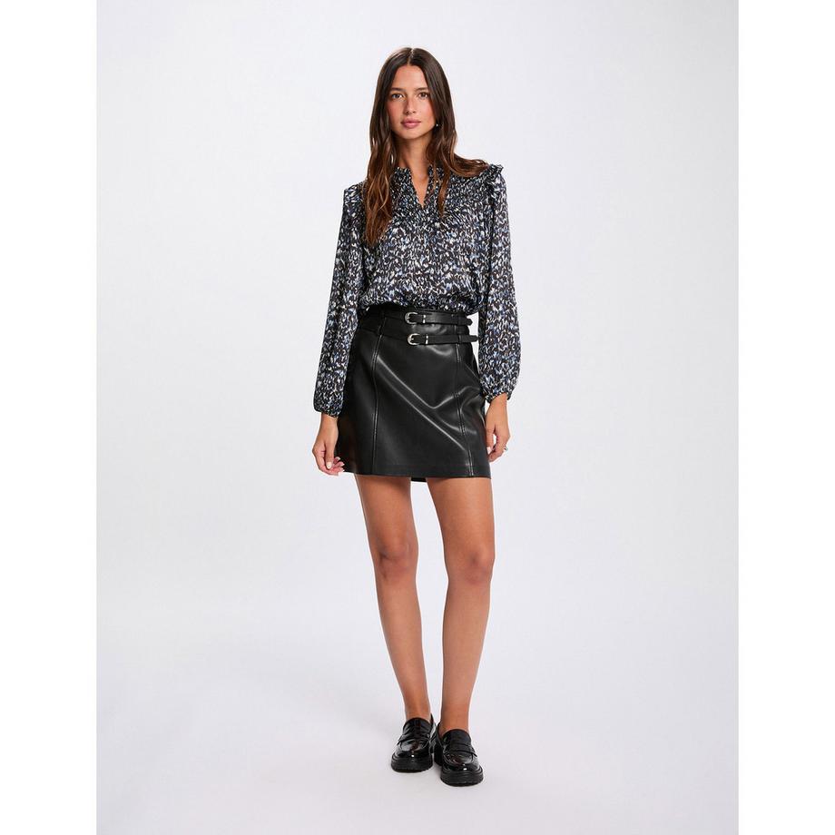 MORGAN Bedruckte Langarmbluse  