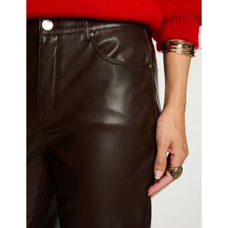 MORGAN Bootcut Hose aus Kunstleder  