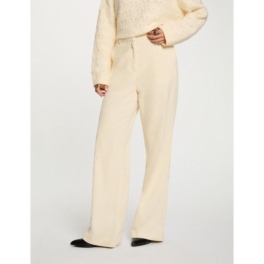 MORGAN Pantaloni in velluto a coste gamba larga  