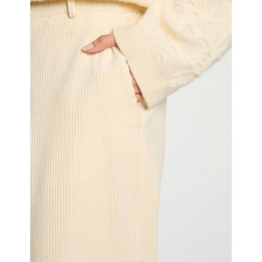 MORGAN Pantaloni in velluto a coste gamba larga  