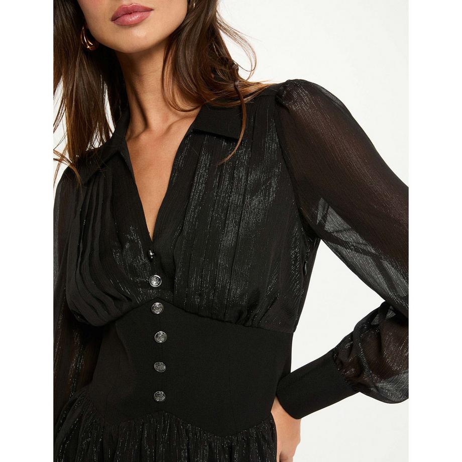 MORGAN Langarm Mini Kleid  