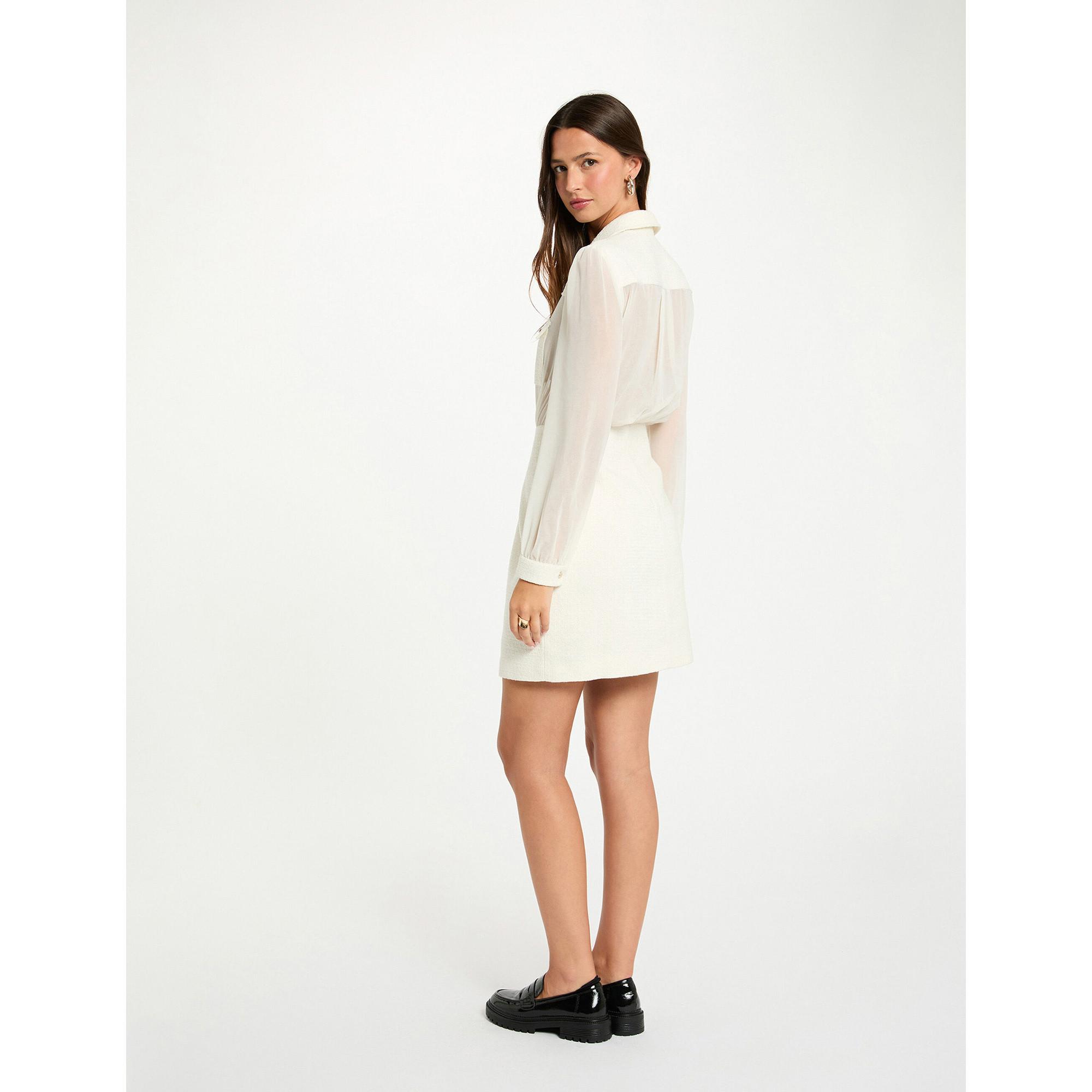 MORGAN Tweed Kleid taillierte Passform  