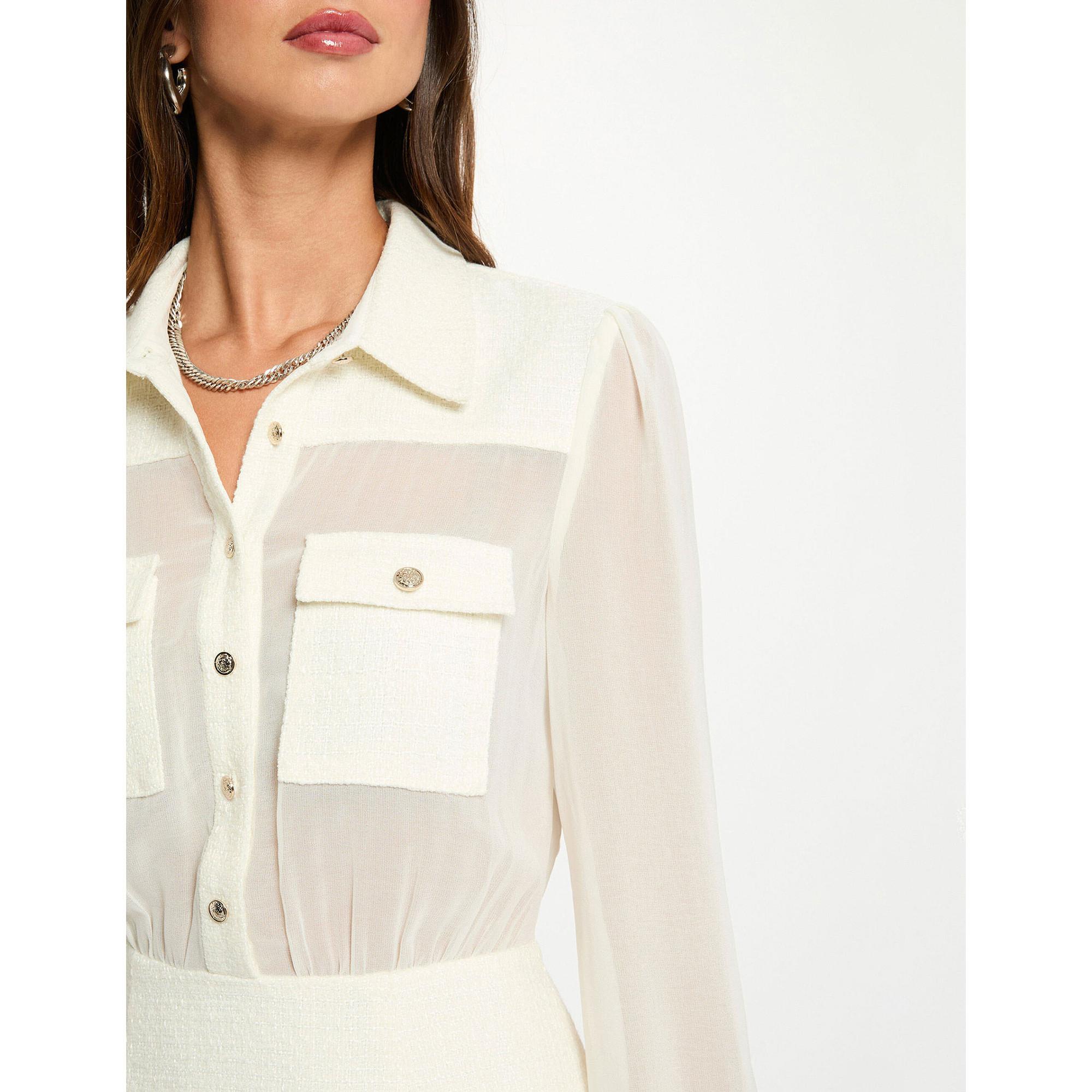 MORGAN Tweed Kleid taillierte Passform  