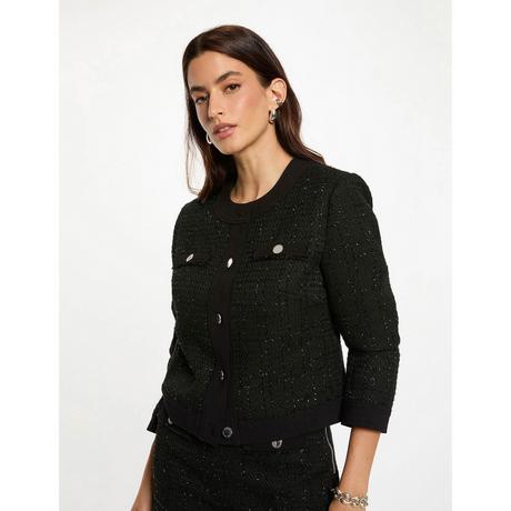 MORGAN Tweed Karierte Kurze Jacke  