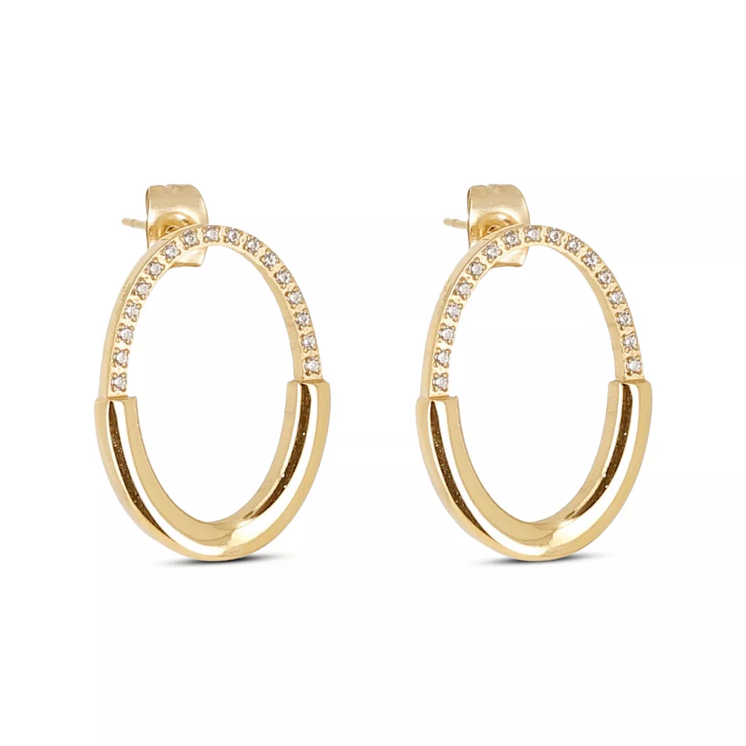 ZAG Bijoux - Ohrstecker, One Size, Goldfarben 9