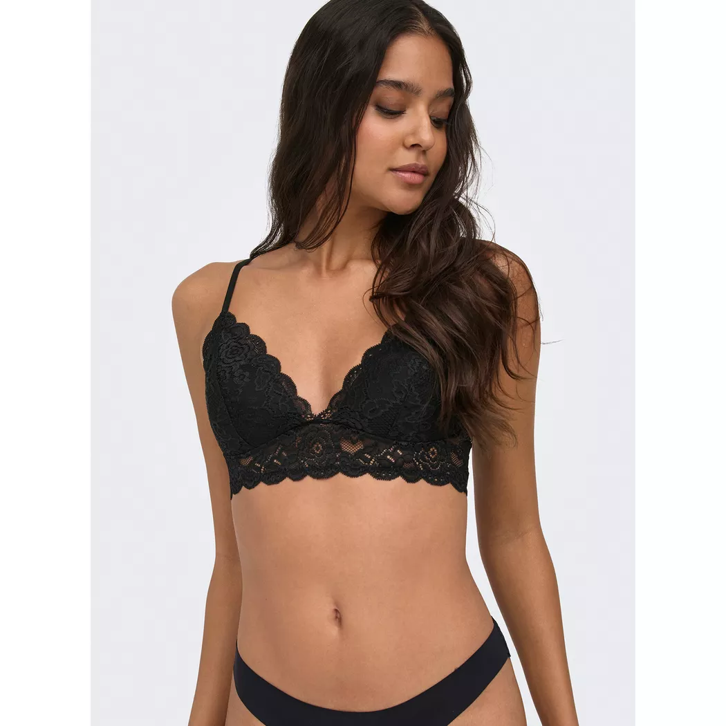 Only Lingerie - Bralette, für Damen, Black, Größe M 2
