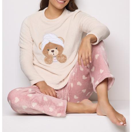 Yamamay Fleece Pyjama Set Bärenmotiv  