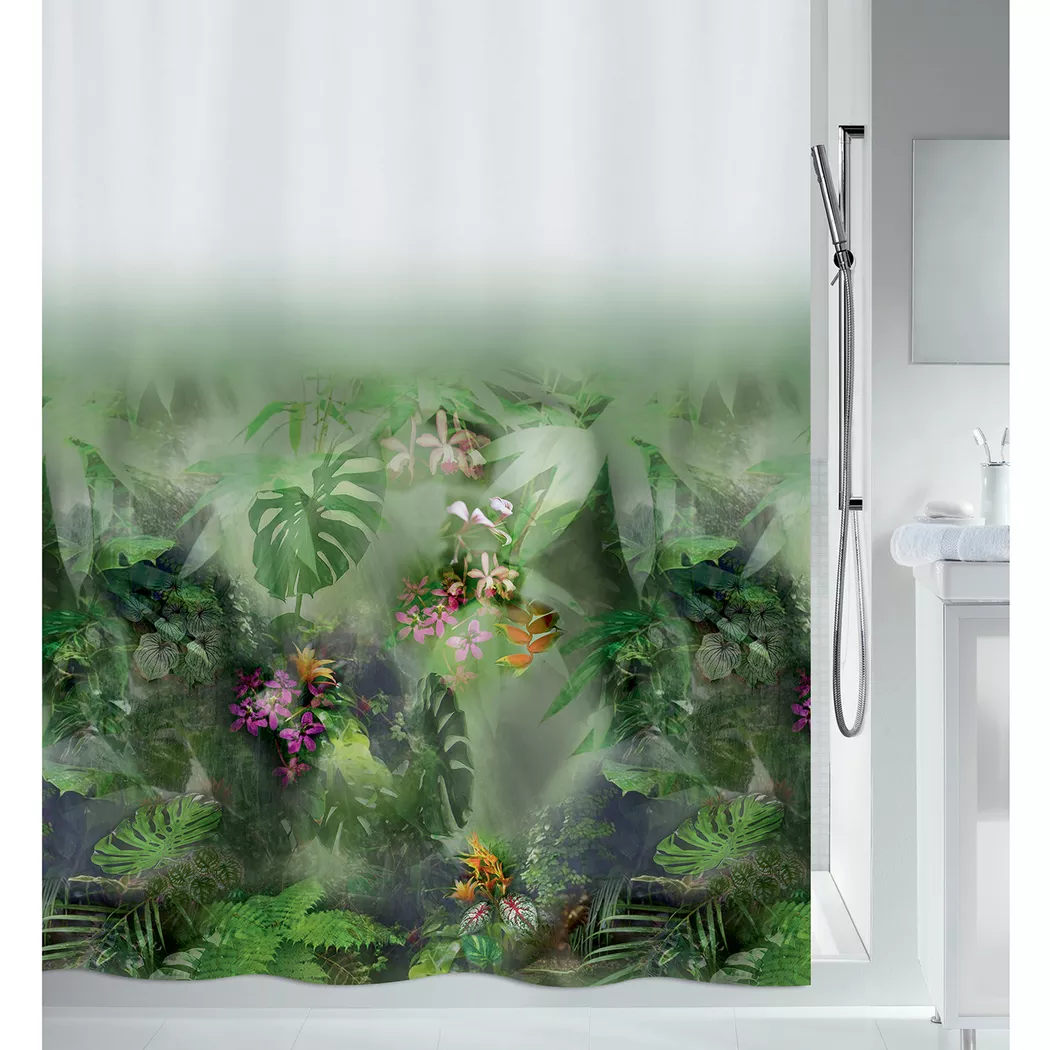 spirella - Duschvorhang, 180x200 cm, Grün