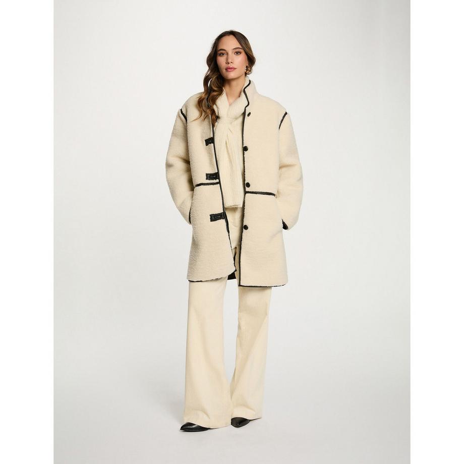 MORGAN Manteau Long Oversize Col Droit  