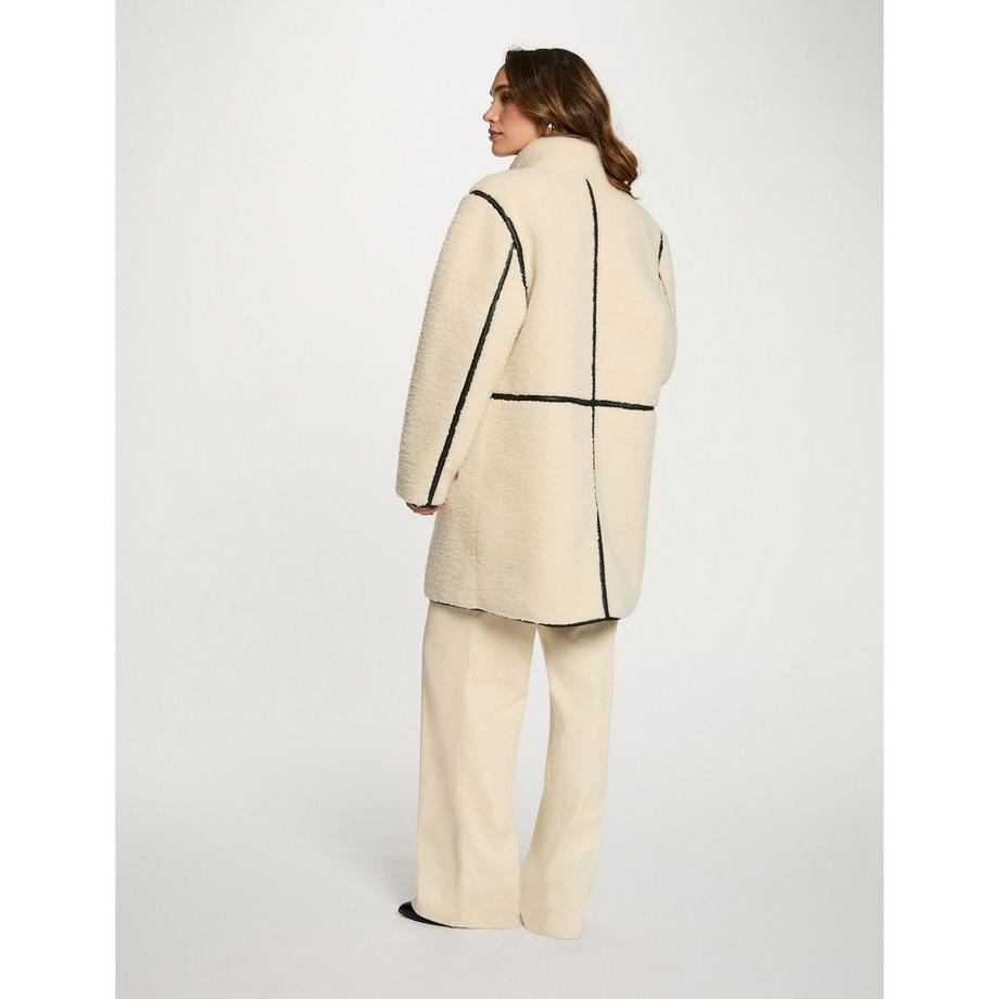 MORGAN Manteau Long Oversize Col Droit  