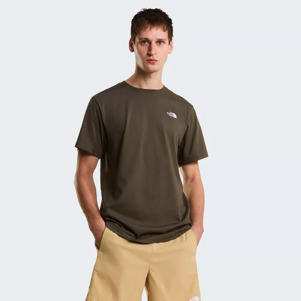 The North Face T-shirt à Manches Courtes Evolution Simple Dome New Taupe Green M Homme