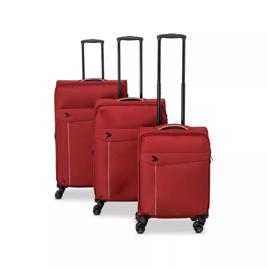 Pack Easy - Weichschalenkoffer Set, S/M/L, Weichschalenkoffer Set, S/M/L, Bordeaux