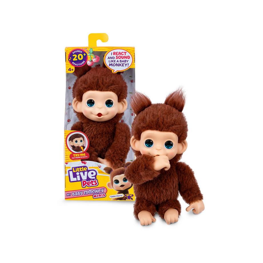 Moose Toys  Little Live Pets Baby Monkey Mini, Zufallsauswahl 