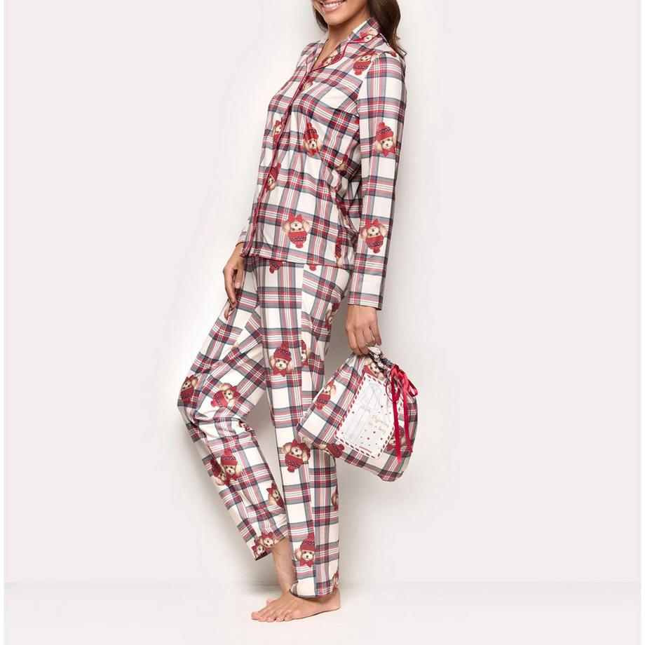 Yamamay Pyjama à Carreaux Winter Poodle  