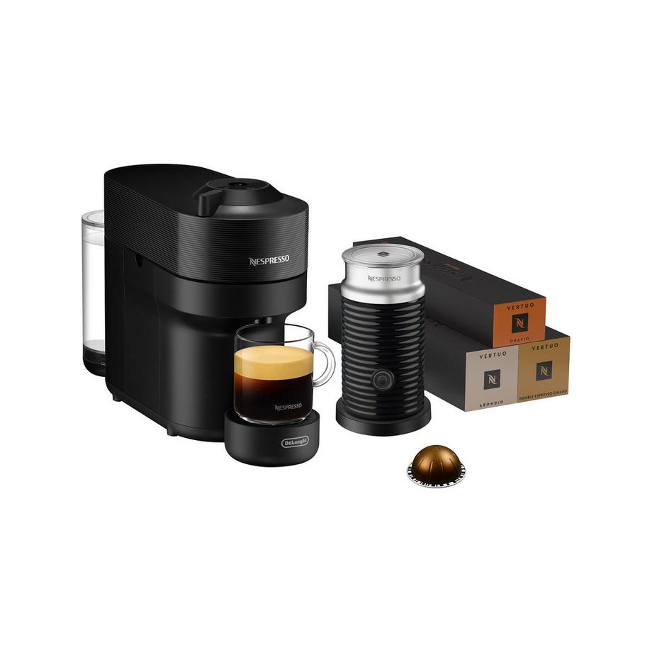 DeLonghi Nespressomaschine Vertuo Pop Black Bundle, ENV90.B 