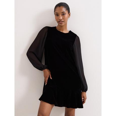 Phase Eight Abito Velluto Maniche a Palloncino  