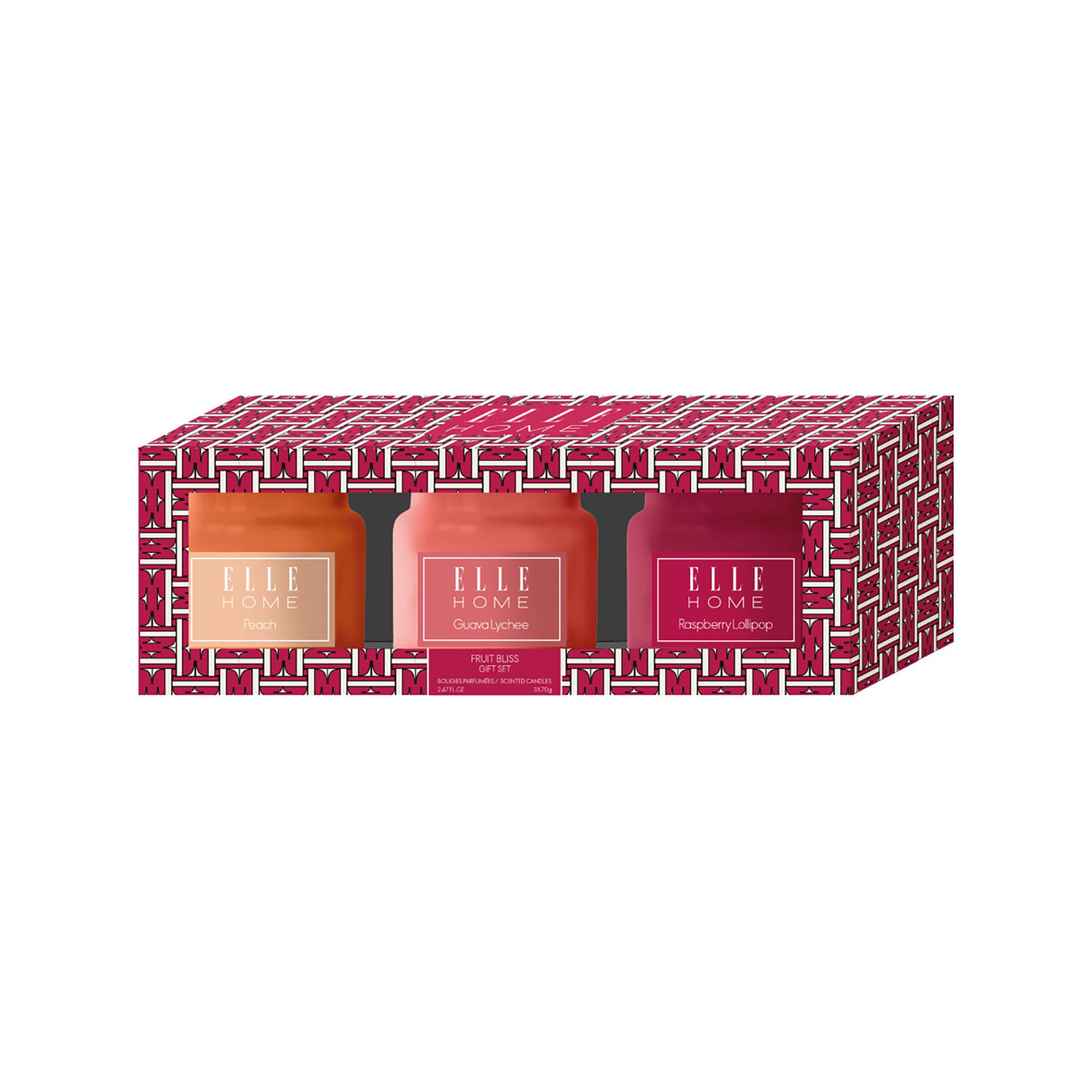 ELLE Set di candele profumate Fruit Bliss  