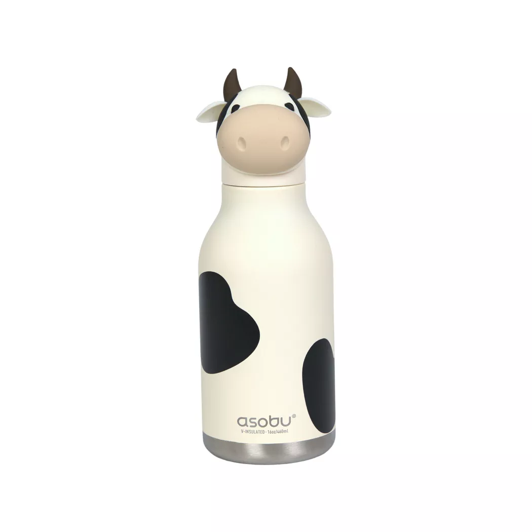 Asobu Bestie 450ml Water Bottle - Cow, none