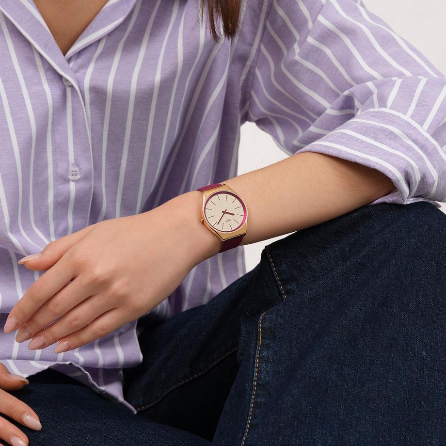 swatch SKIN IRONY ALPINE BERRY Orologio analogico 