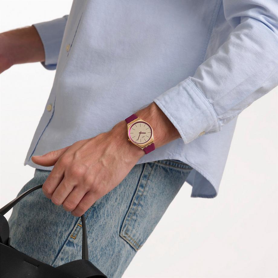 swatch SKIN IRONY ALPINE BERRY Orologio analogico 
