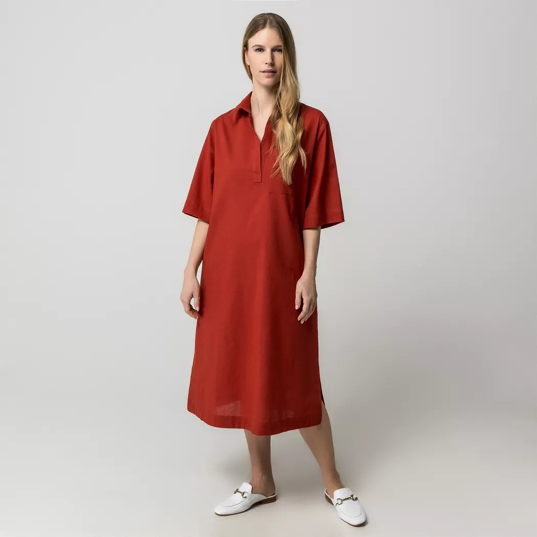 Manor Woman - Tunikakleid, für Damen, Terracotta, Größe L/XL