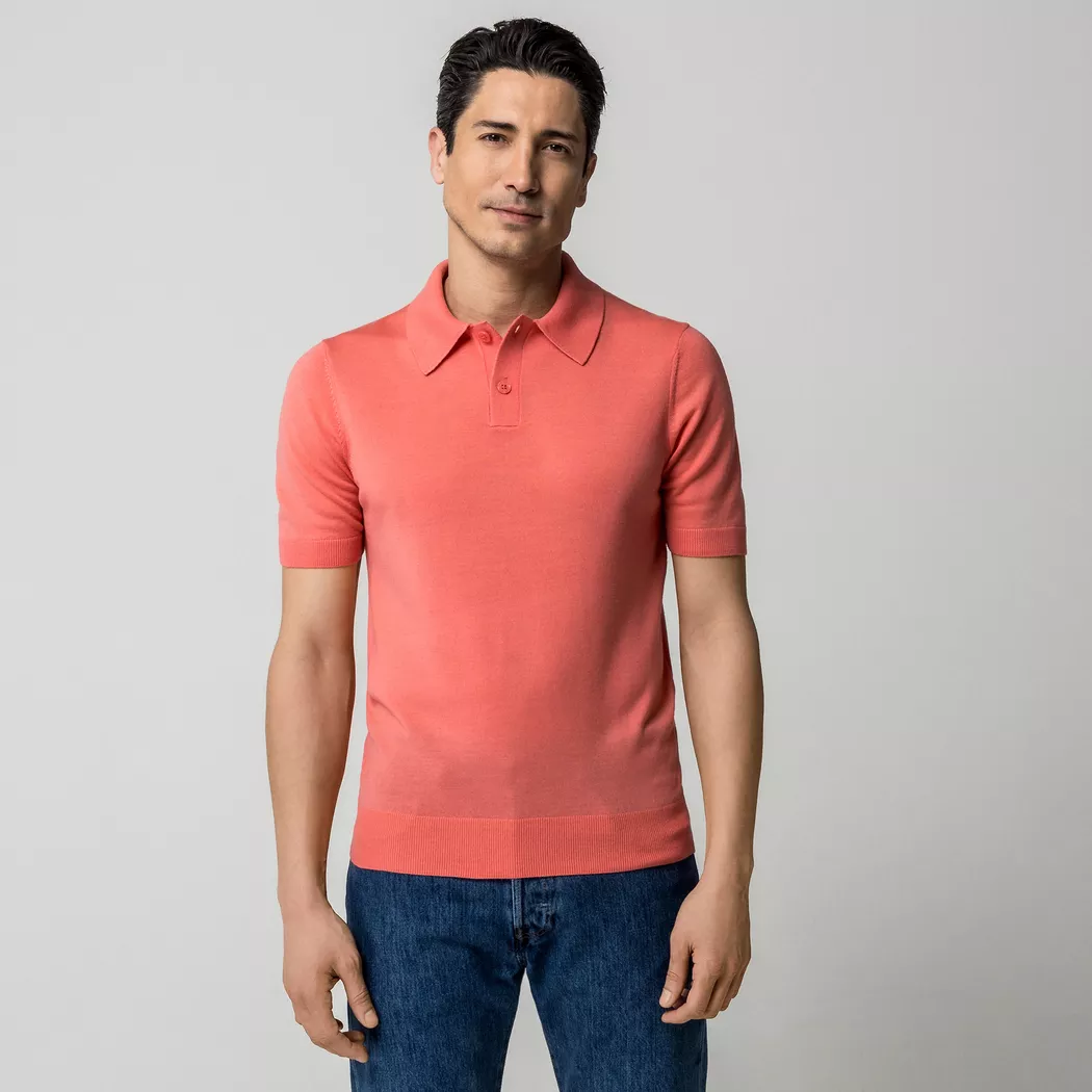 Manor Man - Polo Shirt, für Herren, Korall, Größe L 2