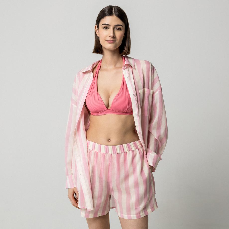 Manor Woman Gestreiftes Top und Shorts Set  